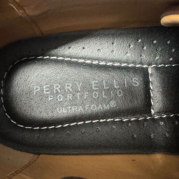 Perry Ellis Men's Brown Oxford Dress Shoes Size 11 Lace Up - Picture 9 of 9